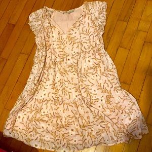 Loft XSP extra small petite pink flower dress